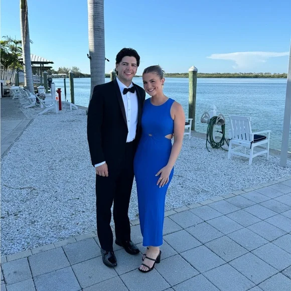 Mink Pink Raya Midi Dress, Size Small, Cobalt - Picture 2 of 2